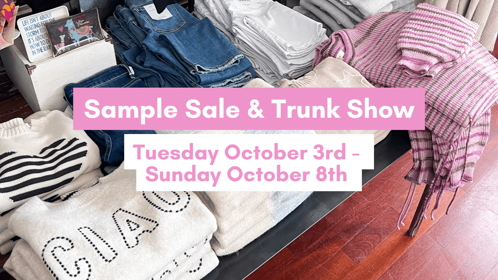  Fall Sample Sale And Trunk Show At Attachments And Sage Love 
